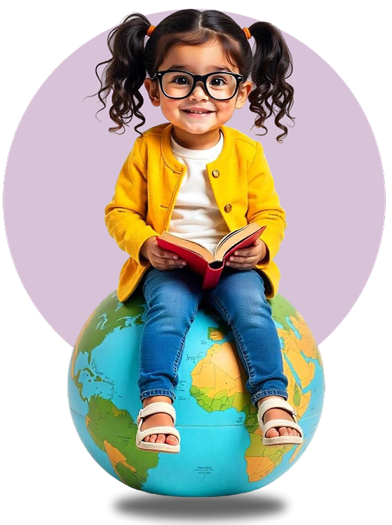 Child playing in classroom