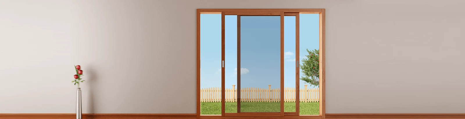 2 Track uPVC sliding door manufacturer 