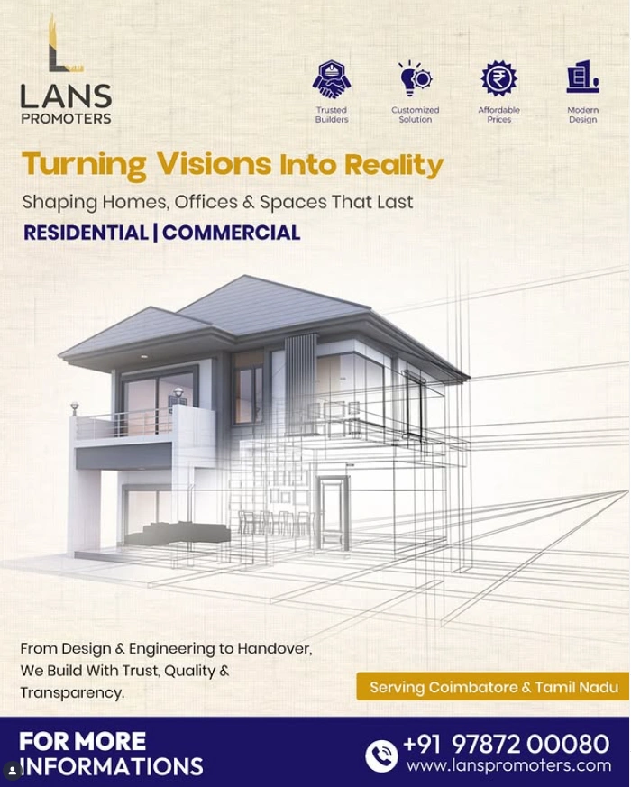 interior and renovation home builders in Coimbatore