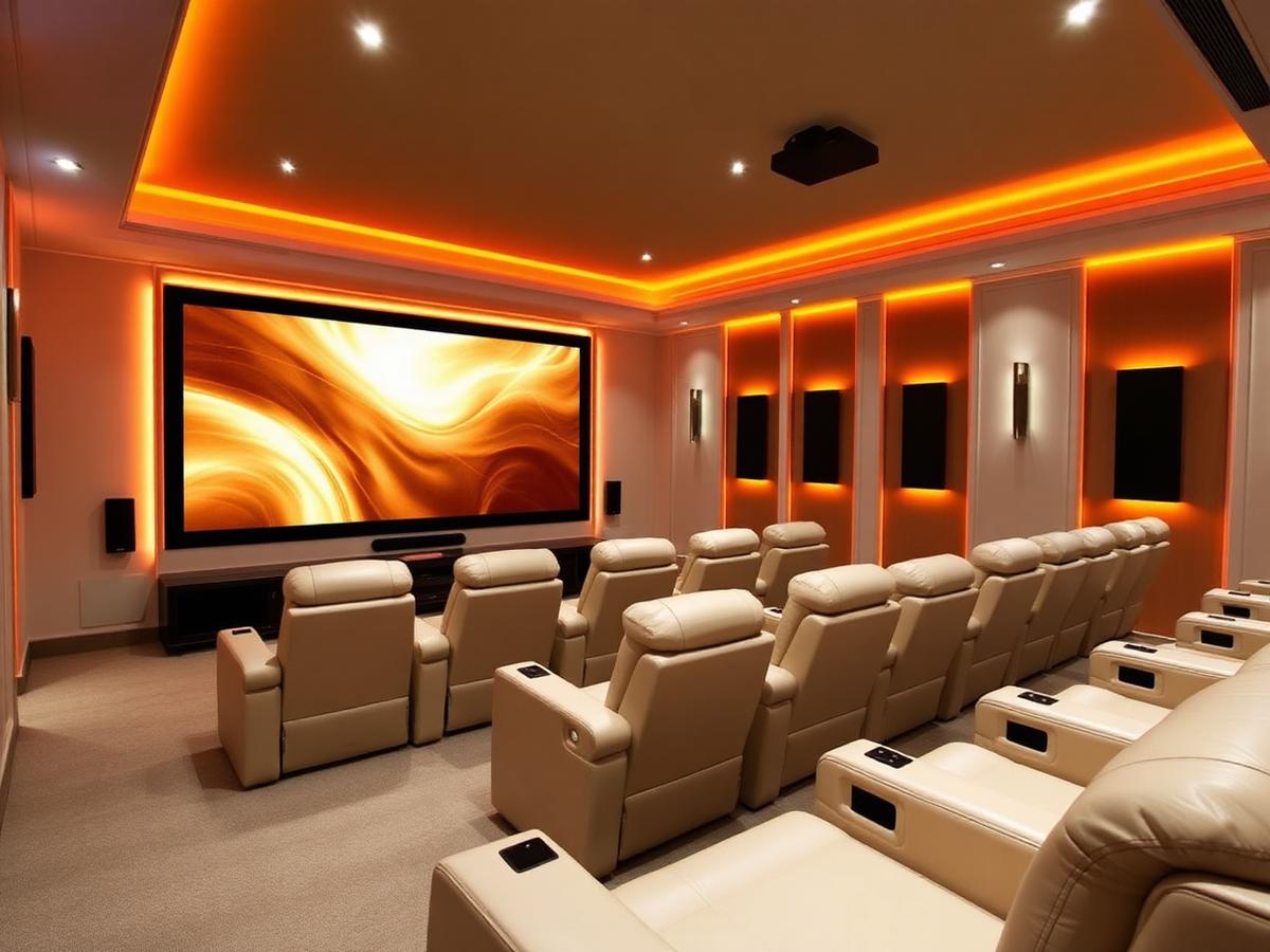 Immersive private theatre room