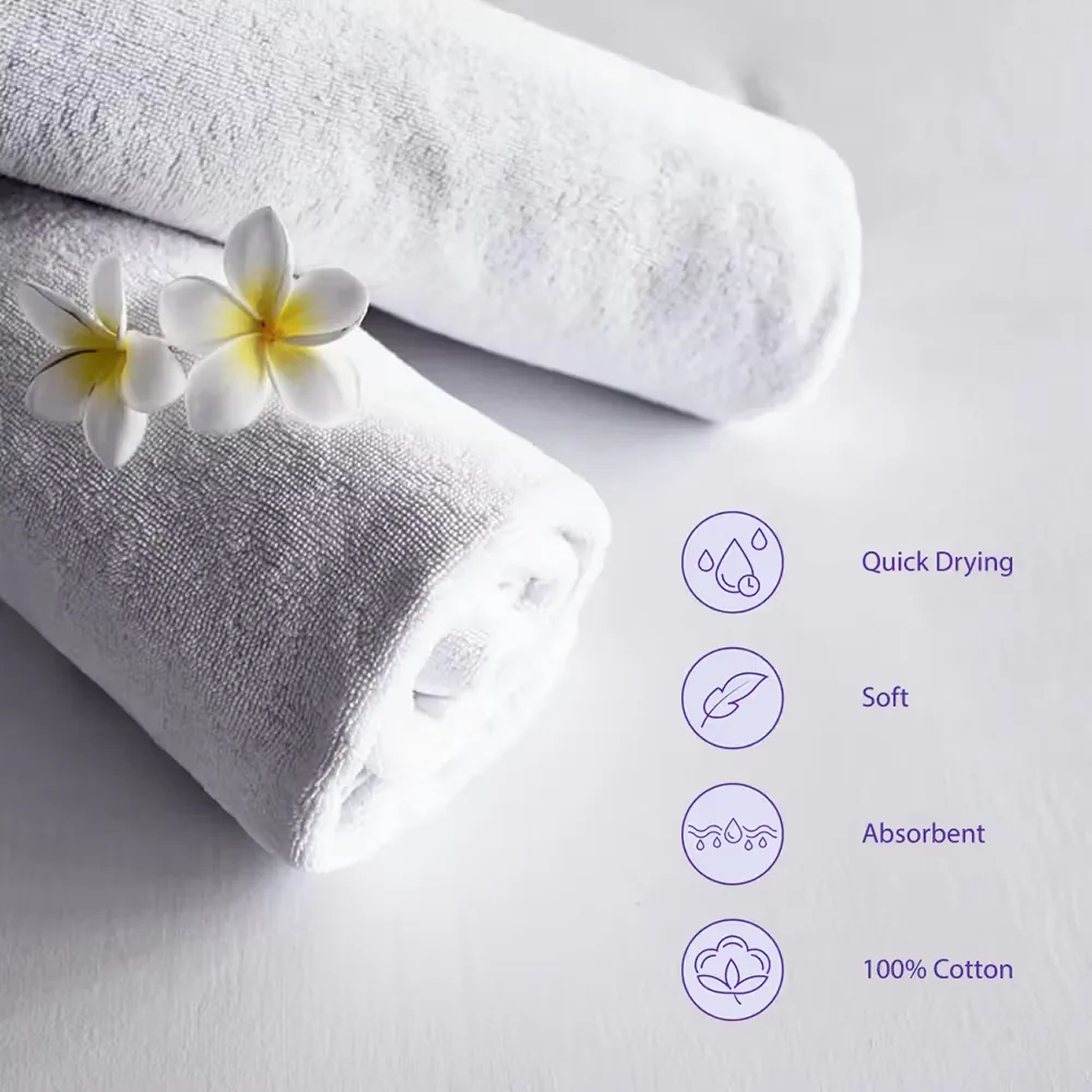 Premium Cotton Towels – Soft, Absorbent & Quick-Drying