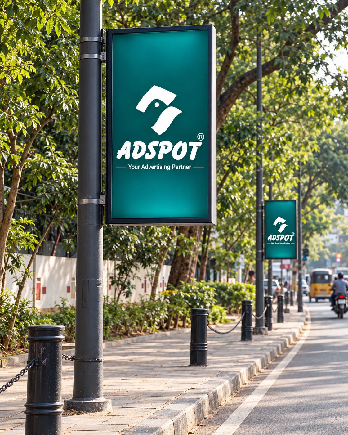 Pole kiosks