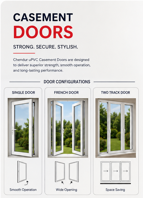 Why choose Chendur UPVC Casement Doors