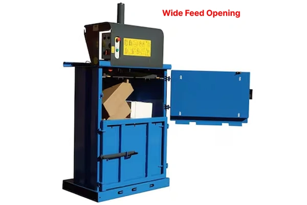 Fabtex Sustatech plastic baler compressing plastic materials