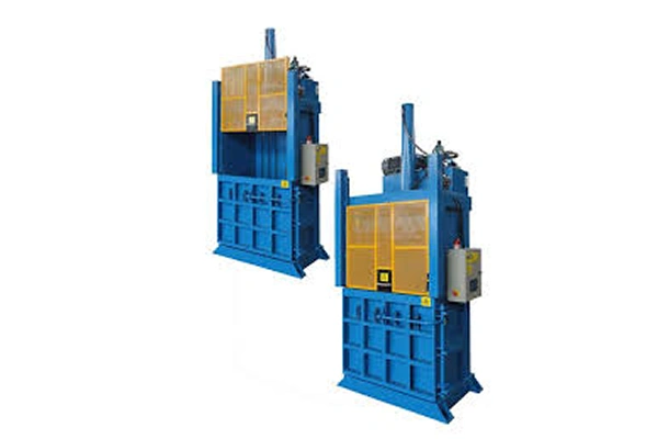 Industrial textile baler machine for recycling textile and fabric waste