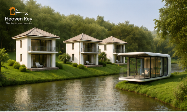 Veena riverside greenery view