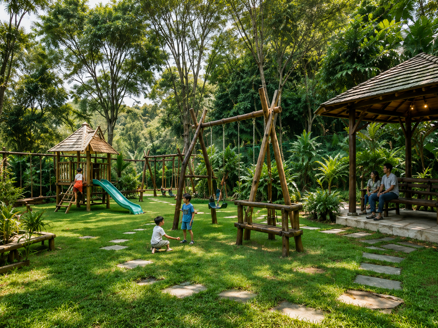Children park at Veena