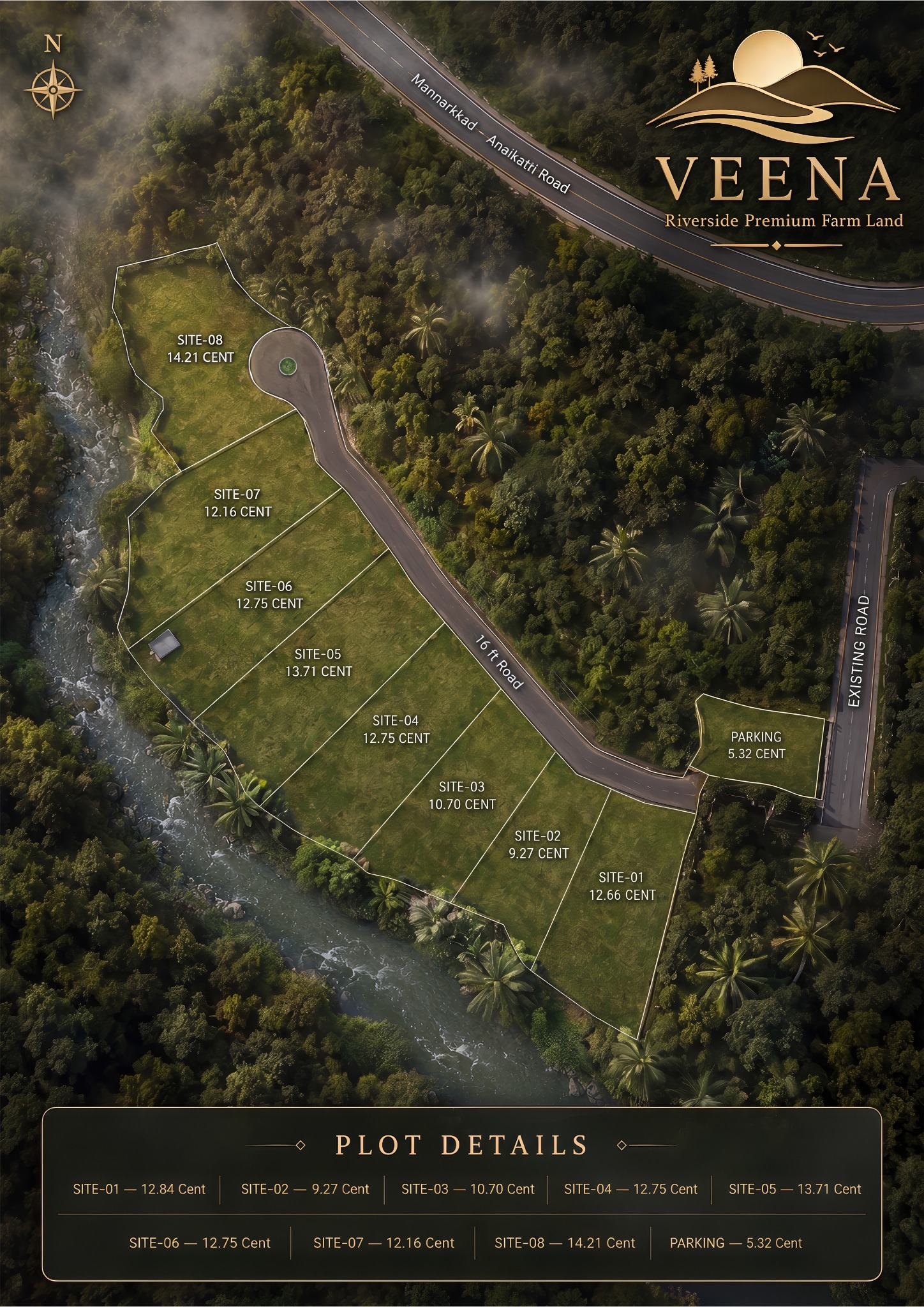 Veena plot layout map with site details