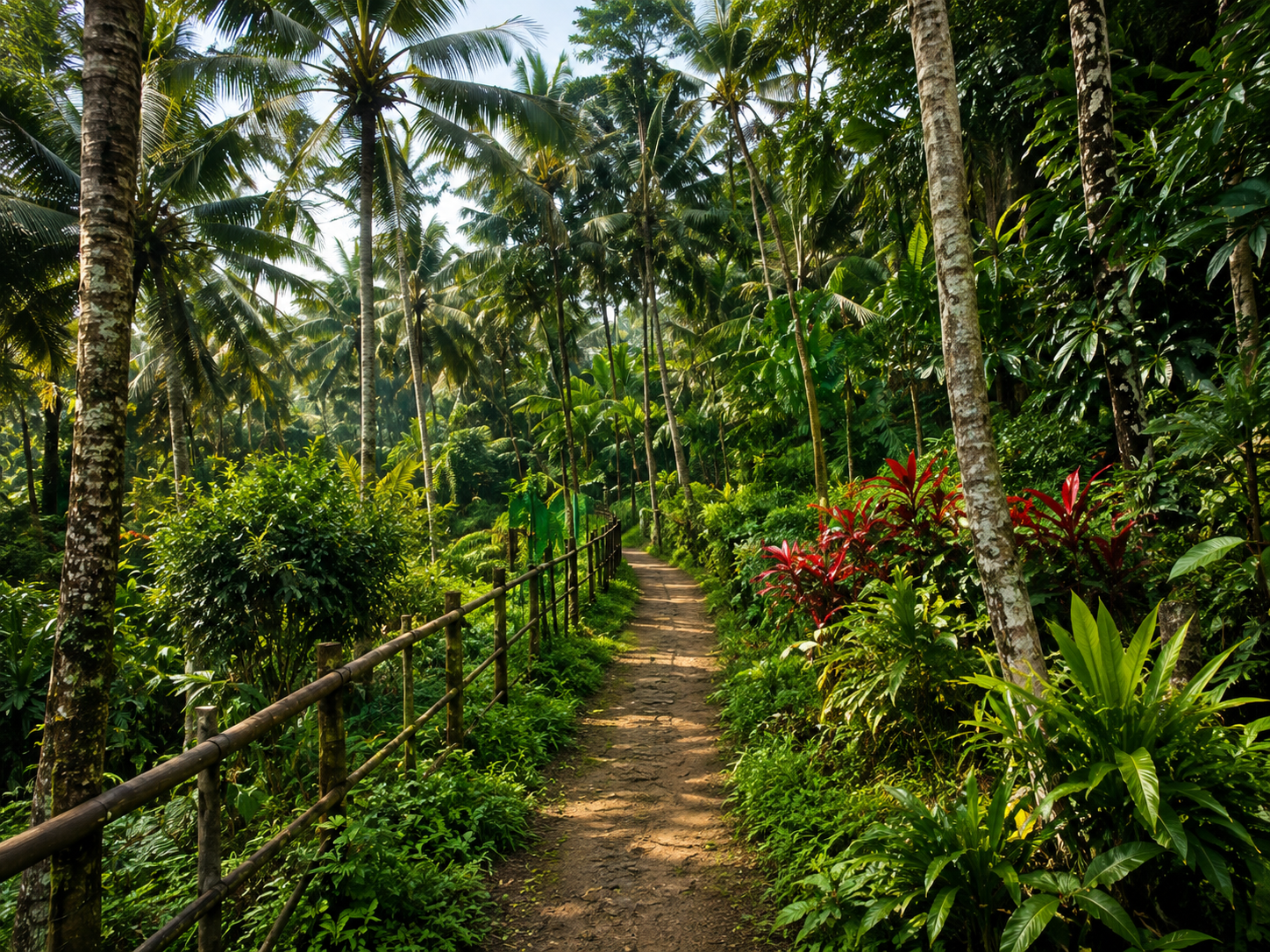 Nature pathway at Veena