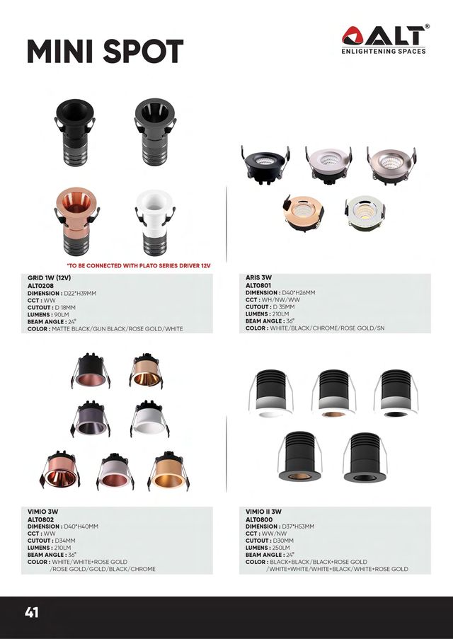 ALT Mini Spot Series - catalogue photo