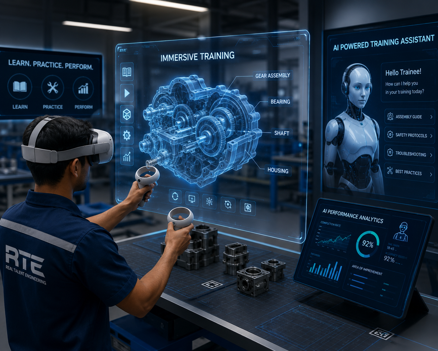 AR VR AI powered training